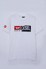 DIESEL Mens Short Sleeve Printed T-shirt - Smgarment's