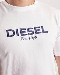 DIESEL NEWPORT TEE DOVE WHITE - Smgarment's