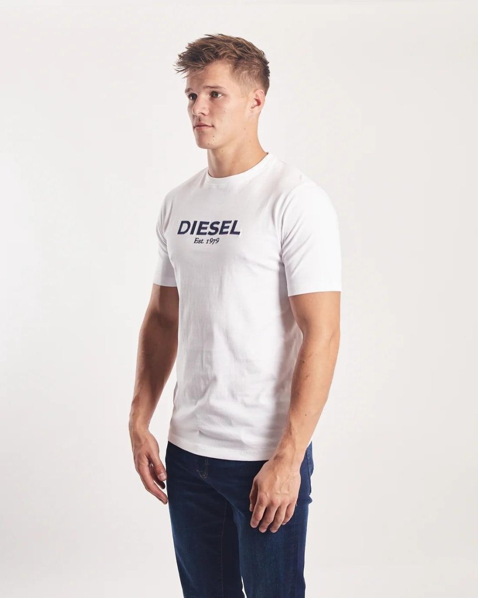 DIESEL NEWPORT TEE DOVE WHITE - Smgarment's