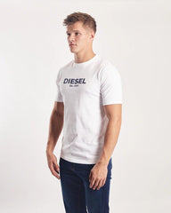 DIESEL NEWPORT TEE DOVE WHITE - Smgarment's