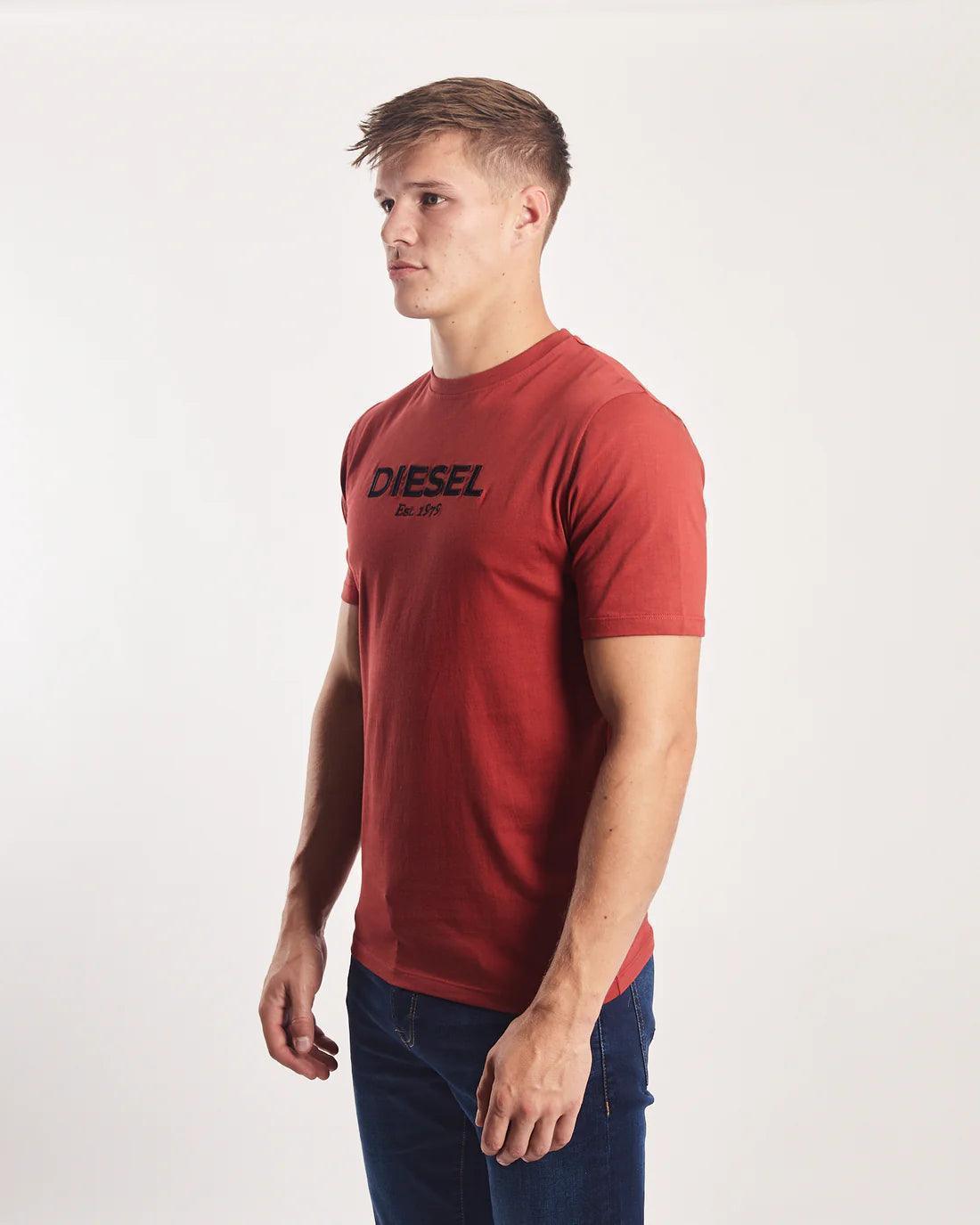 DIESEL NEWPORT TEE ROSEWOOD - SMgarment's