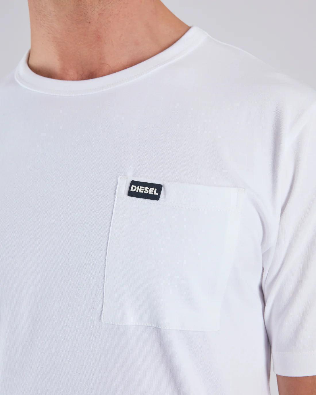 DIESEL PIERRE TEE DOVE WHITE - SMgarment's