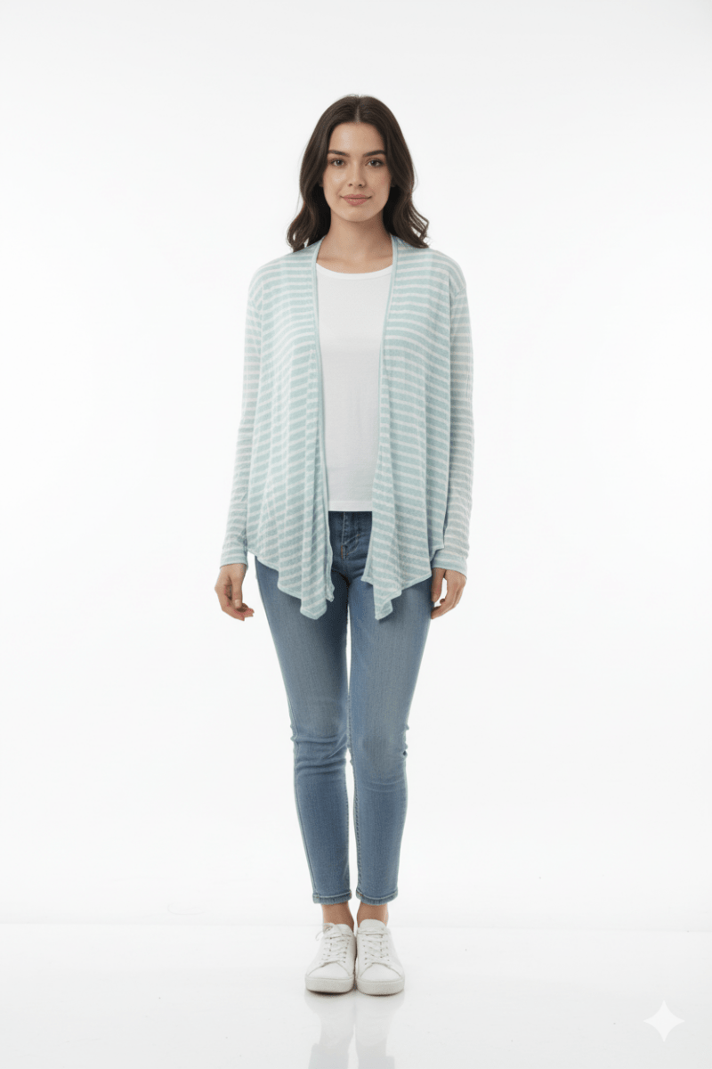 DIVIDED WOMENS STRIPES SHRUG - Smgarment's