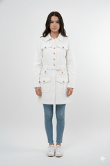 DL GIRLS LONG DENIM COAT - Smgarment's