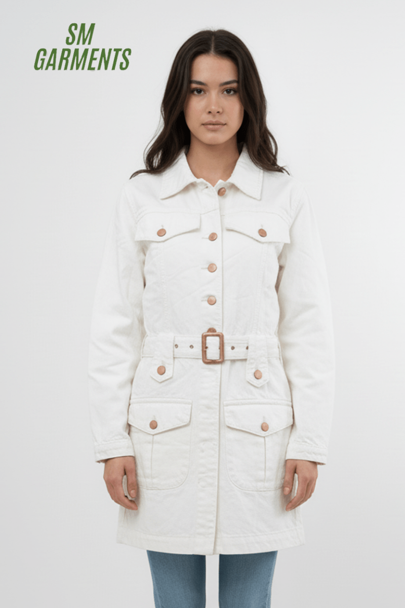 DL GIRLS LONG DENIM COAT - Smgarment's