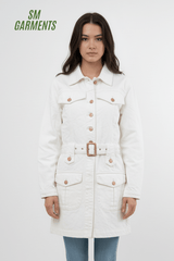 DL GIRLS LONG DENIM COAT - Smgarment's