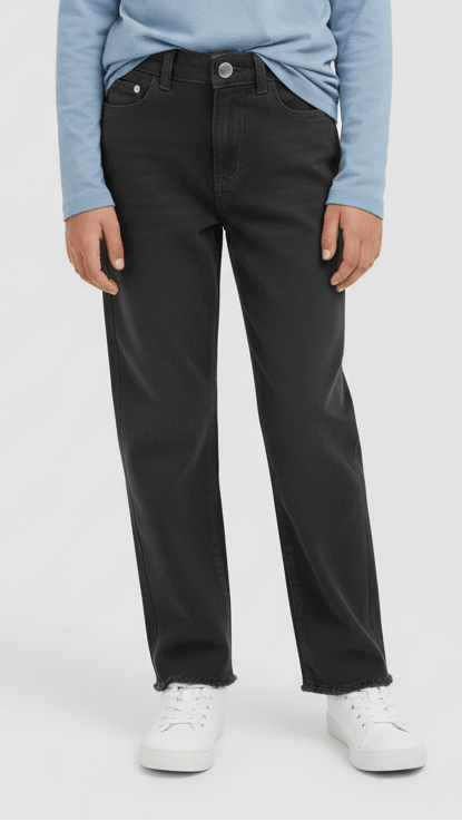 DL1961 Emie Straight High Rise Black Jeans - Smgarment's