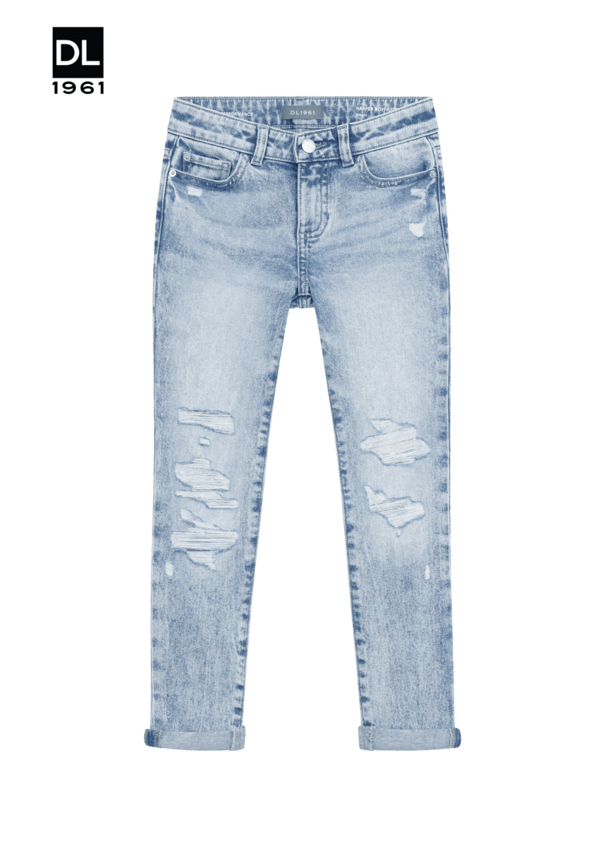 DL1961 Harper Classic Boyfriend Torn Jean - Smgarment's