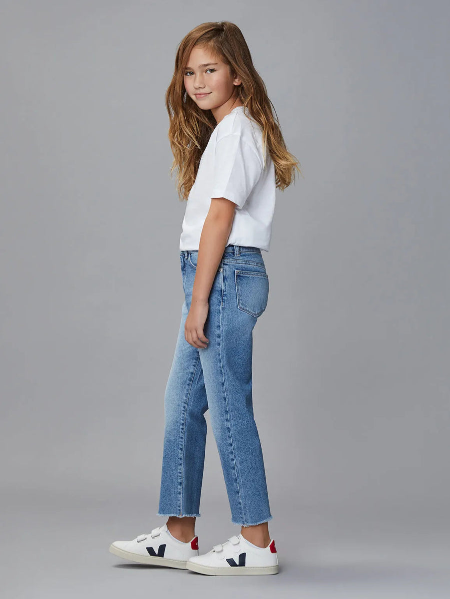 DL1961 Ultimate Emie Straight High Rise Glacier Jeans - Smgarment's