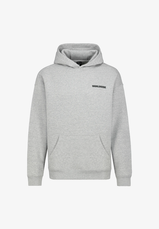 SUB LEVEL MENS BACKPRINT GREY MELANGE HOODIE