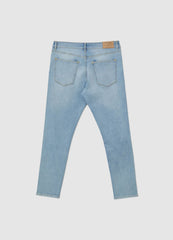 CALLIOPE MENS Blue denim slavato distressed skinny jeans