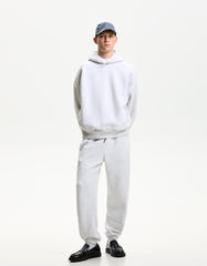 BERSHKA MENS BASIC GRAY HOODIE