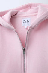 ZR GIRLS Hoodie with a Dual zipper Mechanism