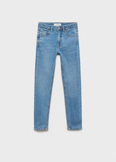 MANGO GIRLS Star-embroidered skinny jeans