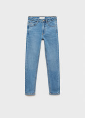 GIRLS Star-embroidered skinny jeans