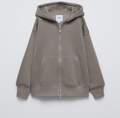 ZR GIRLS Hoodie with a Dual zipper Mechanism