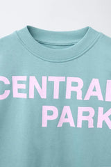 ZR GIRLS Set of sweatshirt with lettering and leggings Flare