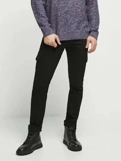 MEDICINE Men's Black Cargo Jeans