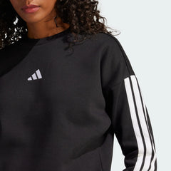 Essentials 3-Stripes Fleece Sweatshirt