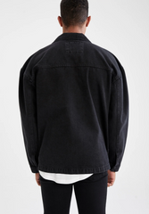 DF Jeans Mens Denim Embroided Jacket