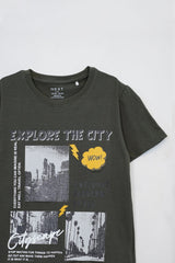 BOYS PRINTED HALF SLEEVES T-SHIRT