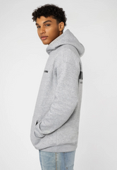 SUB LEVEL MENS BACKPRINT GREY MELANGE HOODIE