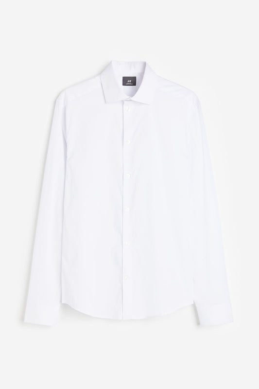 H&M Mens Slim Fit White Shirt