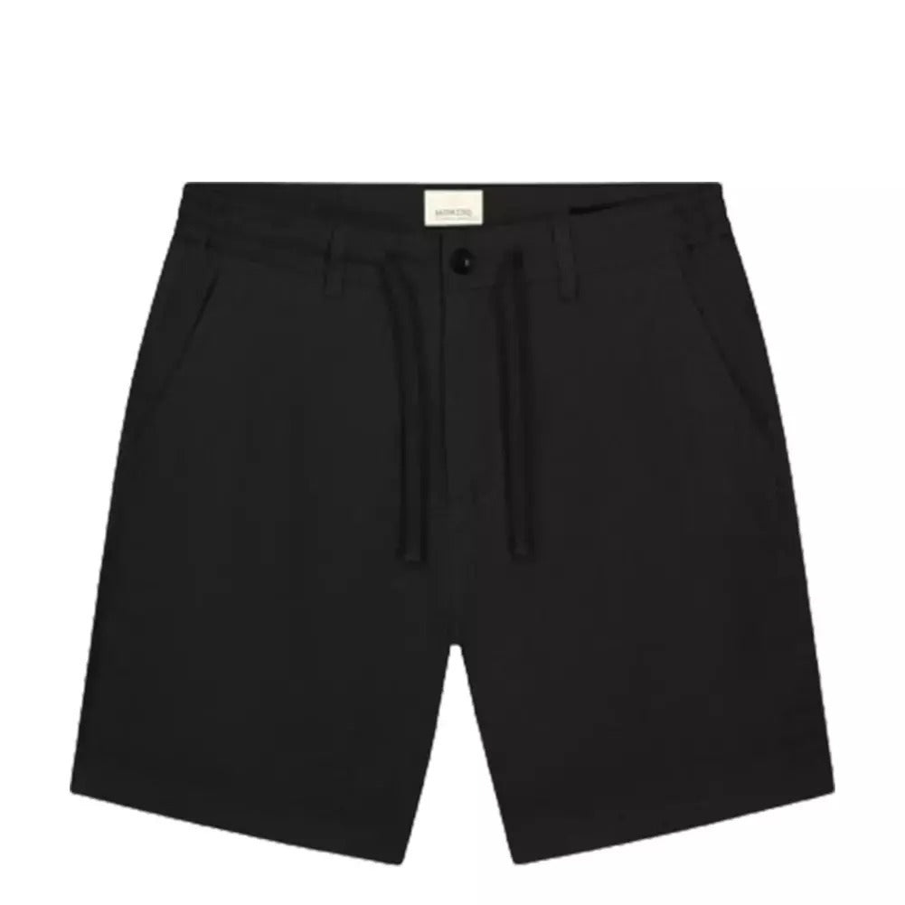 DSTREZZED Men's Linen Bermuda Shorts (Black) - Smgarment's
