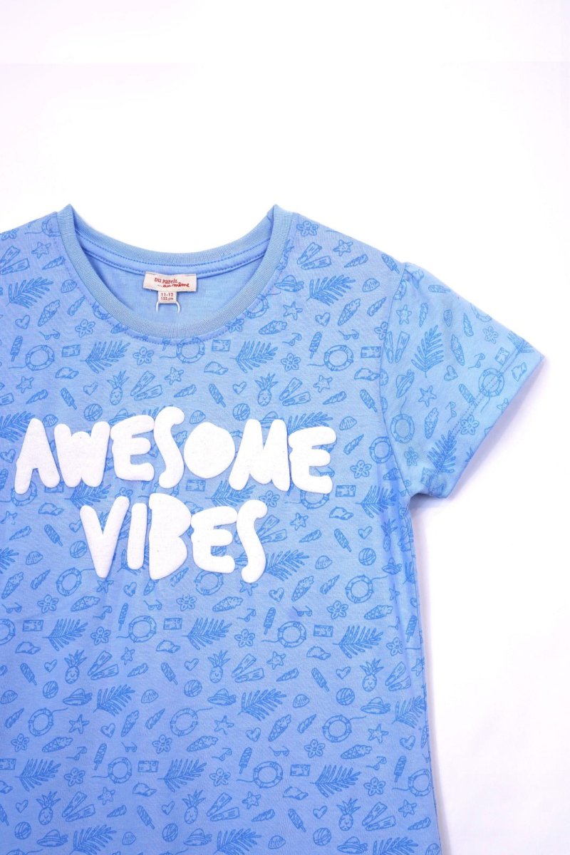 DU PAREIL AWESOME VIBE PRINT T - SHIRT - Smgarment's