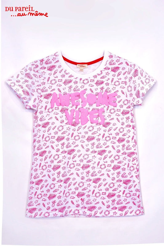 DU PAREIL AWESOME VIBE PRINT T - SHIRT - Smgarment's