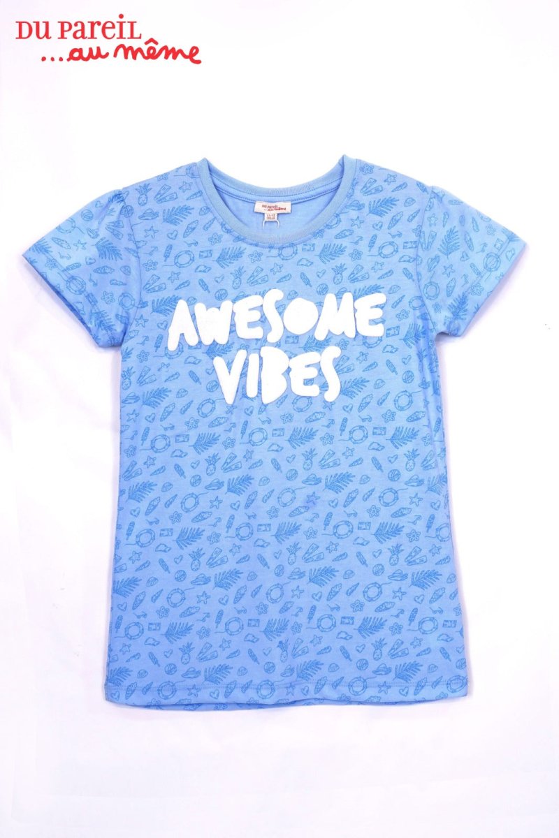 DU PAREIL AWESOME VIBE PRINT T - SHIRT - Smgarment's