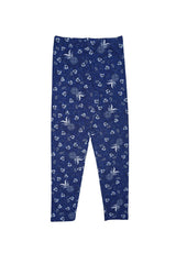 DU PAREIL Girls' Blue Tropical Pineapple Print Leggings - Smgarment's