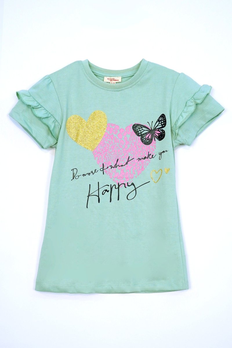 DU PAREIL GIRLS PRINTED T - SHIRT - Smgarment's