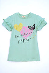 DU PAREIL GIRLS PRINTED T - SHIRT - Smgarment's
