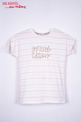 DU PAREIL GIRLS STRIPED TEE - Smgarment's