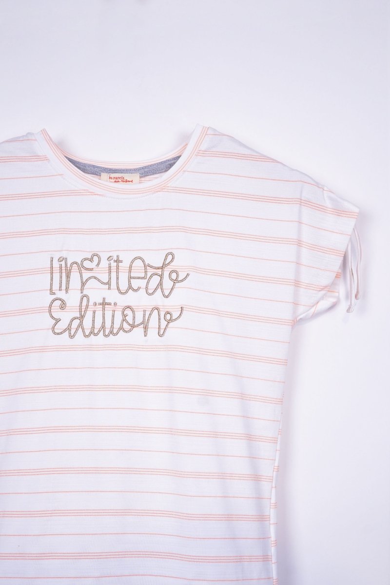 DU PAREIL GIRLS STRIPED TEE - Smgarment's