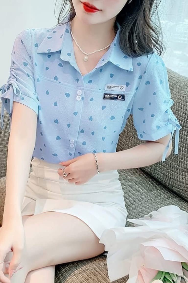 DXJ PRINTED SHORT SLEEVE SHIRT - Smgarment's