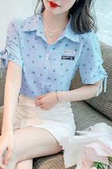 DXJ PRINTED SHORT SLEEVE SHIRT - Smgarment's