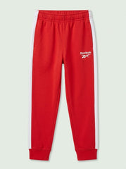 BRANDED Boys' Casual Cotton-Blend Fleece Joggers with Side Stripes – Red