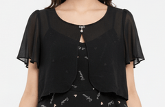 Elegant Black Layered - Look Dress - Smgarment's