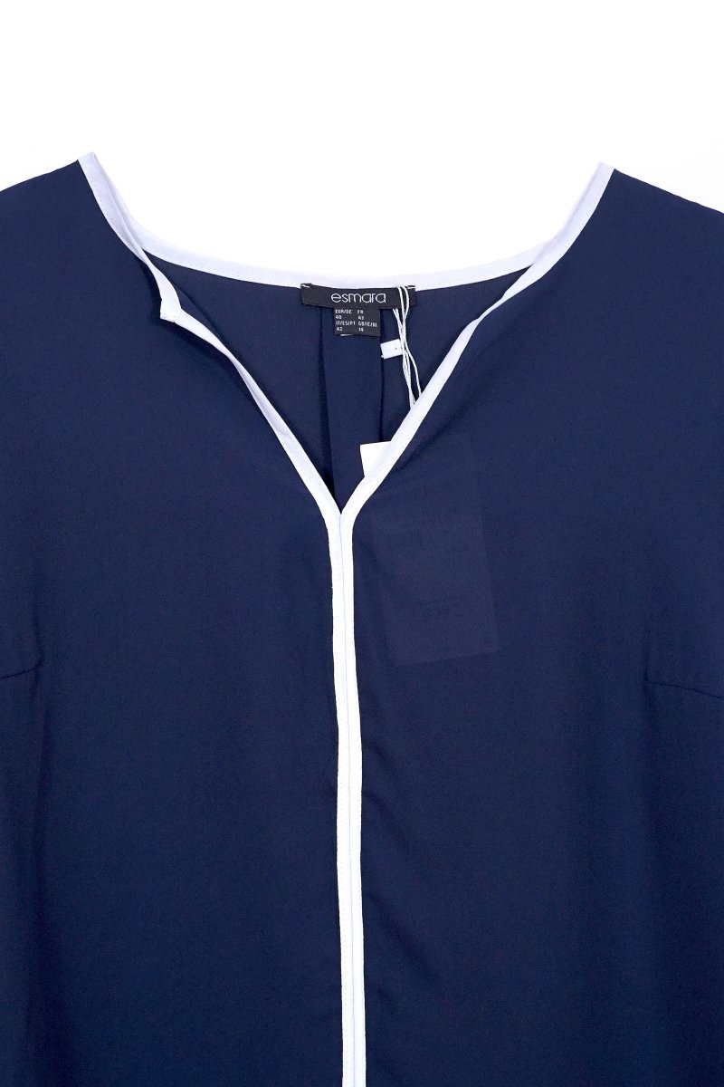 ESMARA WOMENS' V NECK TRIM BLOUSE - Smgarment's