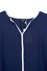 ESMARA WOMENS' V NECK TRIM BLOUSE - Smgarment's