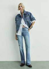 Fiona flared mid - rise jeans - SMgarment's