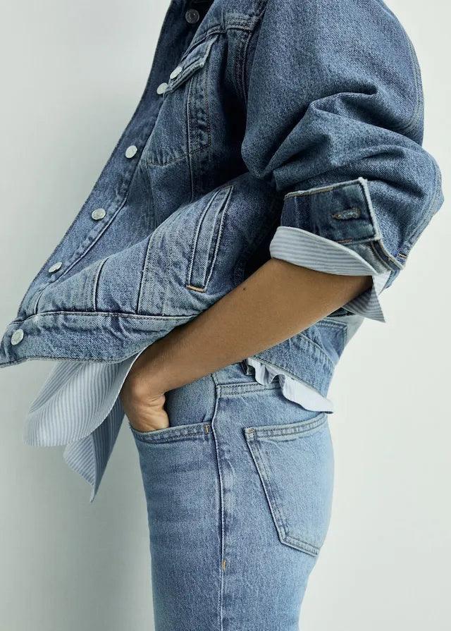 Fiona flared mid - rise jeans - SMgarment's