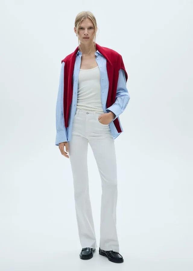 Fiona Medium - Rise Flared Jeans - SMgarment's