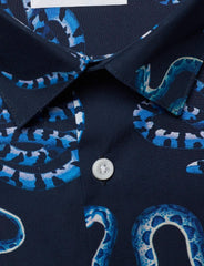 FLOWER SNAKE PRINT SHIRT - SMgarment's