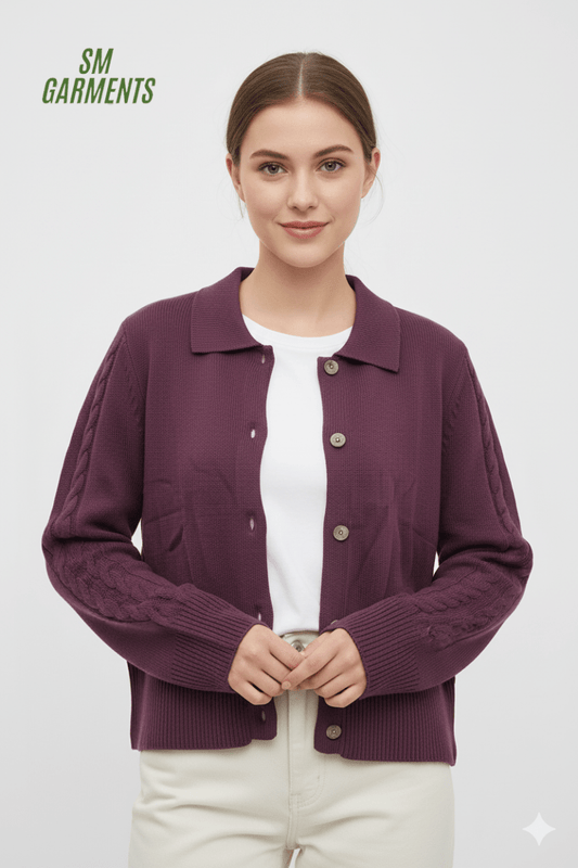 FRANSA WOMENS BASIC CARDIGAN - Smgarment's