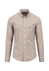 FYNCH - HATTON CHECKED SHIRT WITH BUTTON - DOWN COLLAR - SMgarment's