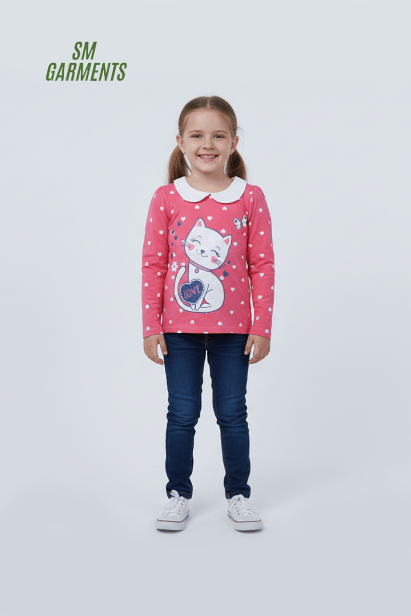 GEEJAY GIRLS CUTE PRINTED TEE - Smgarment's