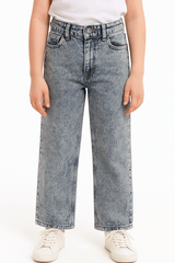 GIRLS ACID WASH DENIM JEANS - Smgarment's